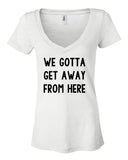 Harry Styles "Sign of the Times - We gotta get away from here" Women's V-Neck T-Shirt