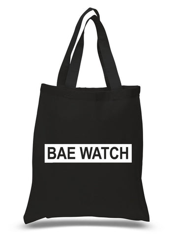 Baywatch "Bae Watch" 100% Cotton Tote Bag