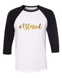 Bruno Mars "24k Magic - #Blessed" Baseball Tee