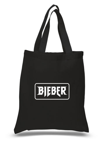 Justin Bieber "Bieber" Logo Box 100% Cotton Tote Bag