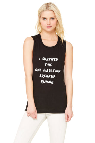 "I Survived the One Direction Breakup Rumor" Muscle Tee