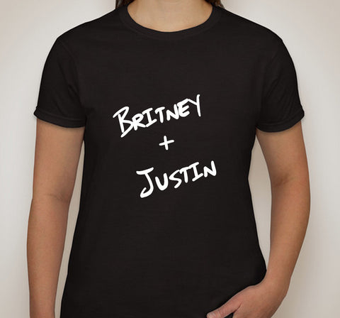 Britney Spears / Justin Timberlake "Britney + Justin" T-Shirt