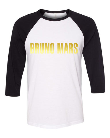 Bruno Mars "Bruno Mars Logo" Baseball Tee