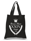 Bruno Mars "XXIVk 24k Magic Album Shield" 100% Cotton Tote Bag