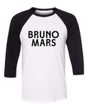 Bruno Mars "Bruno Mars - Unorthodox Jukebox Logo" Baseball Tee