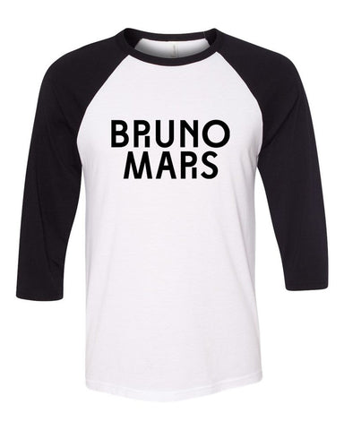 Bruno Mars "Bruno Mars - Unorthodox Jukebox Logo" Baseball Tee