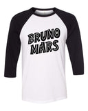 Bruno Mars "Bruno Mars - Original Logo" Baseball Tee