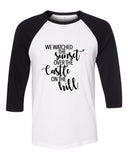 Ed Sheeran "We watched the sunset over the castle on the hill" Baseball Tee