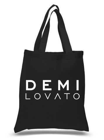 Demi Lovato "Demi Lovato" Logo 100% Cotton Tote Bag