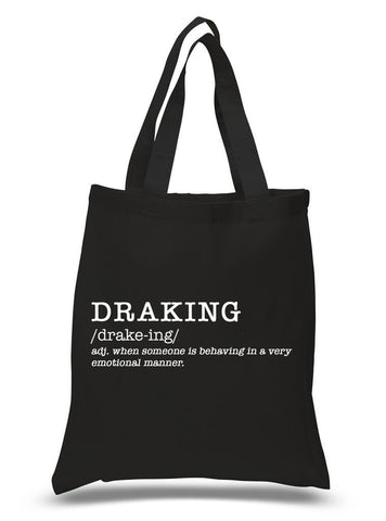 Drake "Draking" Definition 100% Cotton Tote Bag