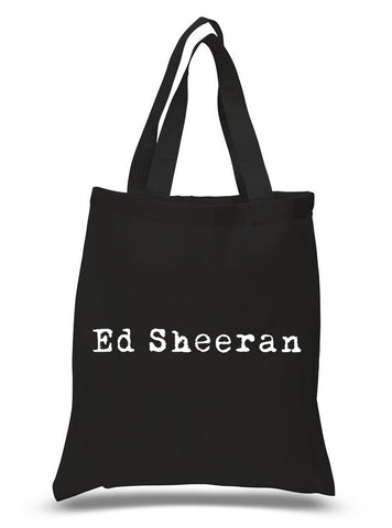 Ed Sheeran "Ed Sheeran" Logo 100% Cotton Tote Bag