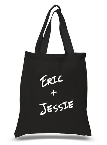 Game On "Eric + Jessie" Jessie James / Eric Decker 100% Cotton Tote Bag