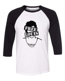 Louis Tomlinson "Free Louis - Crossout Stencil" Baseball Tee