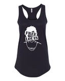 Louis Tomlinson "Free Louis - Crossout Stencil" Racerback Tank Top