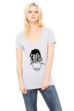 Louis Tomlinson "Free Louis - Crossout Stencil" V-Neck T-Shirt