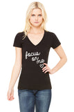 Ariana Grande "Focus On Me" V-Neck T-Shirt