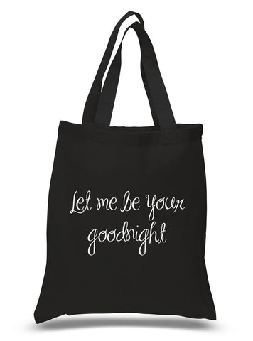 One Direction "Temporary Fix - Let Me Be Your Goodnight" 100% Cotton Tote Bag