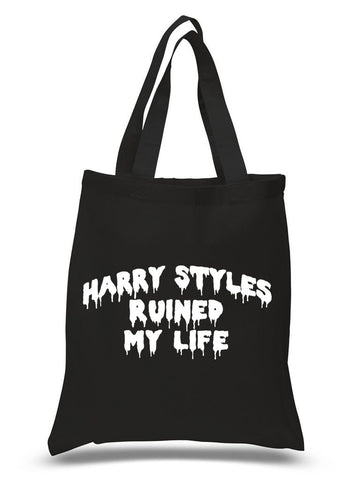 "Harry Styles Ruined My Life" Tote Bag