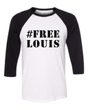 Louis Tomlinson "#Free Louis" Baseball Tee