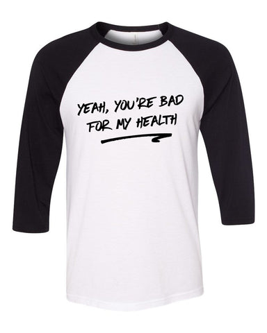 Liam Payne "Strip That Down - Yeah, You're Bad For My Health" Baseball Tee