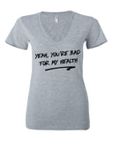 Liam Payne "Strip That Down - Yeah, You're Bad For My Health" Women's V-Neck T-Shirt