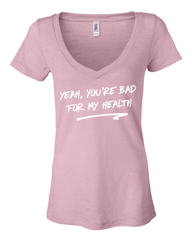 Liam Payne "Strip That Down - Yeah, You're Bad For My Health" Women's V-Neck T-Shirt