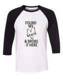 Ed Sheeran "Castle on the Hill - Found my heart and broke it here" Baseball Tee