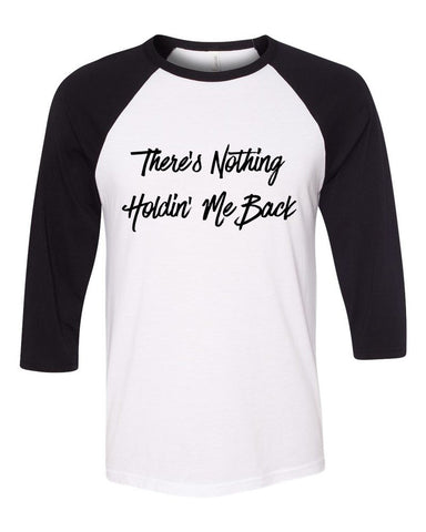 Shawn Mendes "There's Nothing Holdin' Me Back" Baseball Tee
