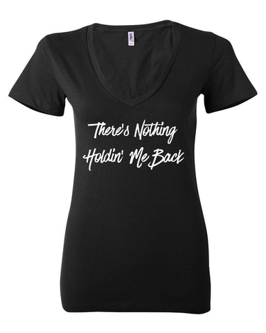 Shawn Mendes "There's Nothing Holdin' Me Back" Women's V-Neck T-Shirt