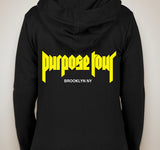 Justin Bieber "VFILES / Purpose The World Tour / Brooklyn NY / Purpose Tour" Unisex Adult Black Hoodie Sweatshirt