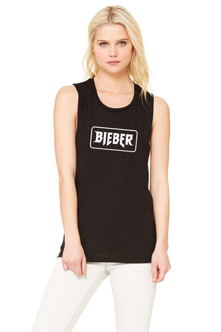 Justin Bieber "Bieber" Logo Box Muscle Tee