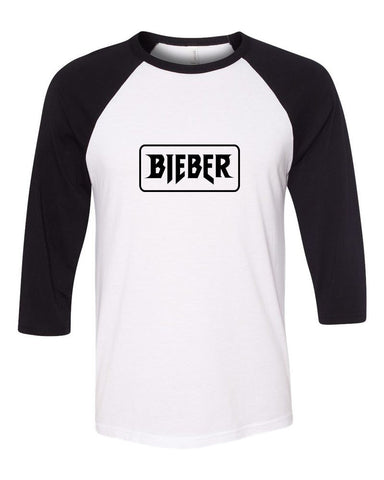 Justin Bieber "Bieber" Logo Box Baseball Tee