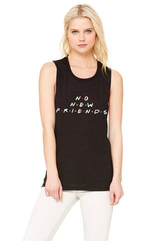 Friends TV Show F.R.I.E.N.D.S "No New Friends" Muscle Tee