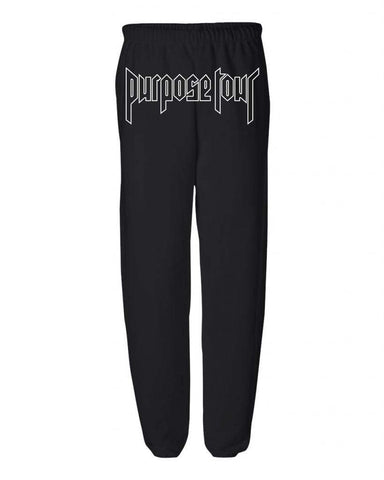 Justin Bieber "Purpose Tour" Outline REAR Unisex Adult Sweatpants