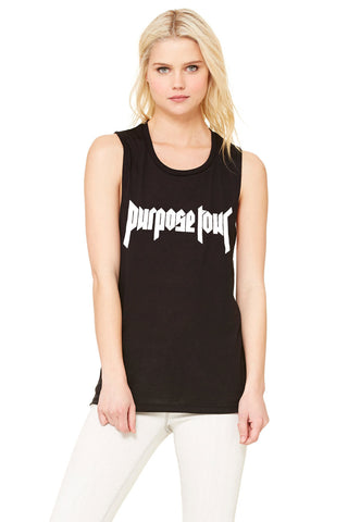 Justin Bieber "Purpose Tour" Logo Muscle Tee