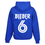 Justin Bieber "Toronto Maple Leaf / Bieber 6" NOMAD Unisex Adult Blue Hoodie Sweatshirt
