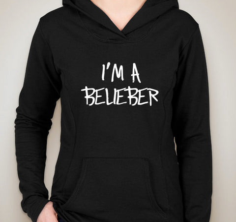 Justin Bieber "I'm A Belieber" Unisex Adult Hoodie Sweatshirt