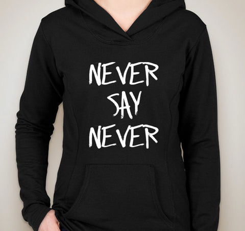Justin Bieber "Never Say Never" Unisex Adult Hoodie Sweatshirt