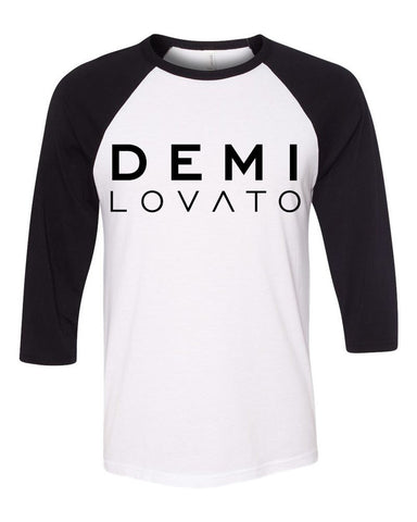 Demi Lovato "Demi Lovato" Logo Baseball Tee