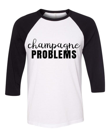 Nick Jonas "Champagne Problems" Baseball Tee