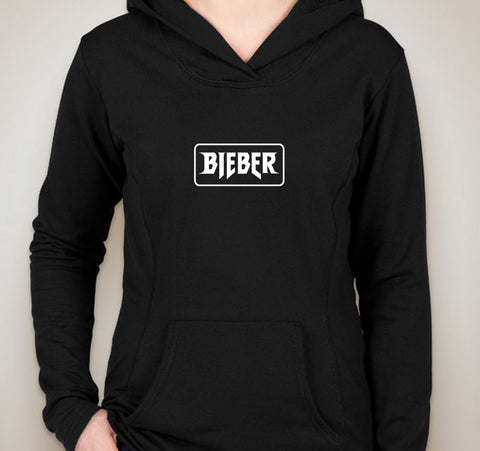 Justin Bieber "Bieber" Logo Box Unisex Adult Hoodie Sweatshirt