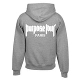 Justin Bieber " Staff / World Tour / Purpose Tour / Paris" Unisex Adult Gray Hoodie Sweatshirt