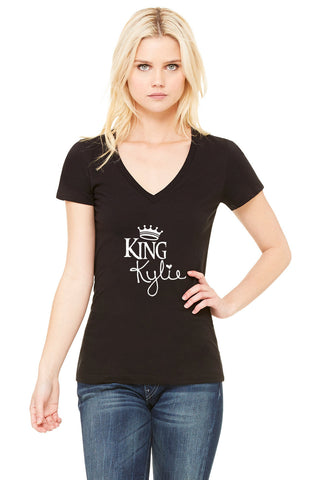 Kylie Jenner "King Kylie" Women's V-Neck T-Shirt