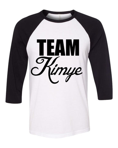 Kim Kardashian / Kanye West "Team Kimye" Baseball Tee