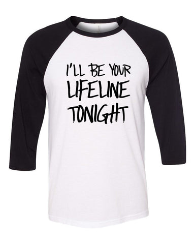 Justin Bieber "Cold Water / 'I'll Be Your Lifeline Tonight" Baseball Tee