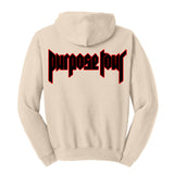 Justin Bieber " PacSun / All Access / Purpose The World Tour 2016 / Black & Red Purpose Tour" Unisex Adult Tan Hoodie Sweatshirt