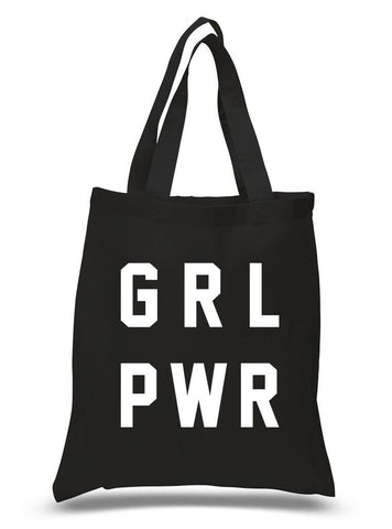 Girl Power "GRL PWR" 100% Cotton Tote Bag