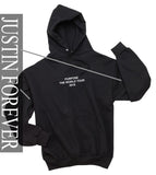Justin Bieber "Purpose The World Tour 2016 / Justin Forever / Bieber" Unisex Adult Black Hoodie Sweatshirt