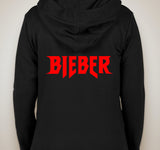 Justin Bieber "Purpose The World  Tour / Justin Forever / Bieber" Unisex Adult Black Hoodie Sweatshirt