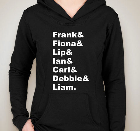 Shameless TV Show "Frank & Fiona & Lip & Ian & Carl & Debbie & Liam." Unisex Adult Hoodie Sweatshirt